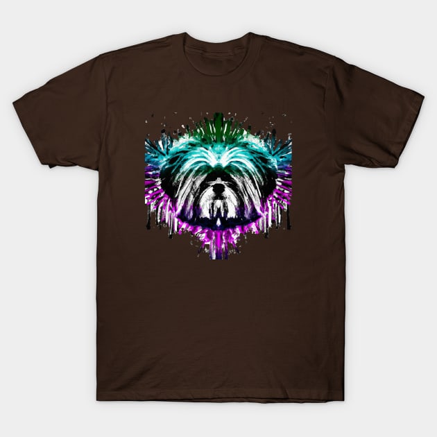 Lhasa Apso Design T-Shirt by Furrban